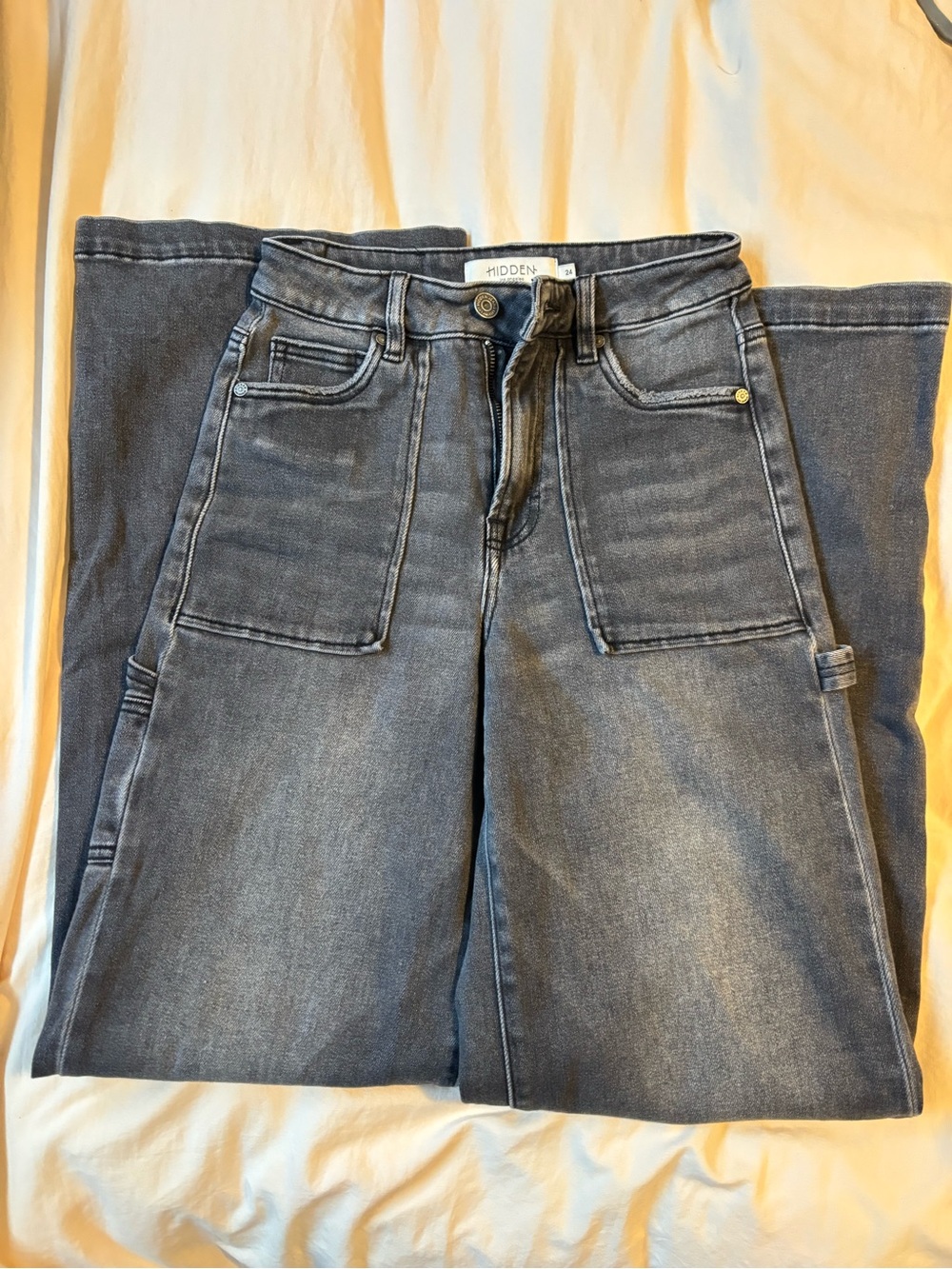 Hidden Denim Jeans - Faded black